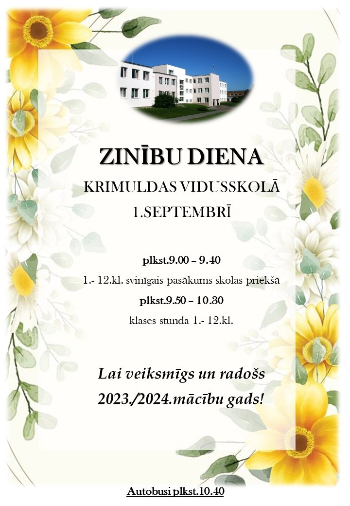 1.septembra pasākumu plāns