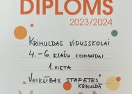 Diploms par 1.vietu