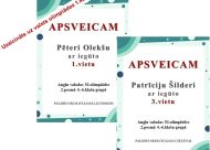 Apsveicam! Angļu valodas olimpiādē: 1.vieta Pēteris Olekšs, 3. vieta Patrīcija Šildere