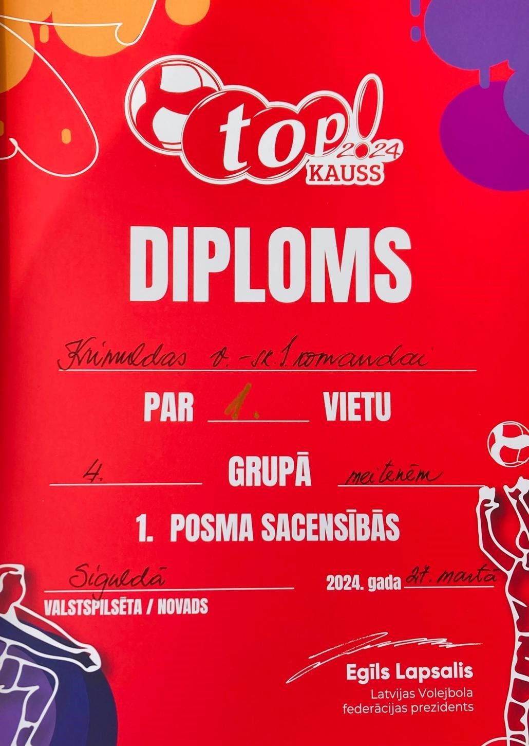 Diploms 1.vieta