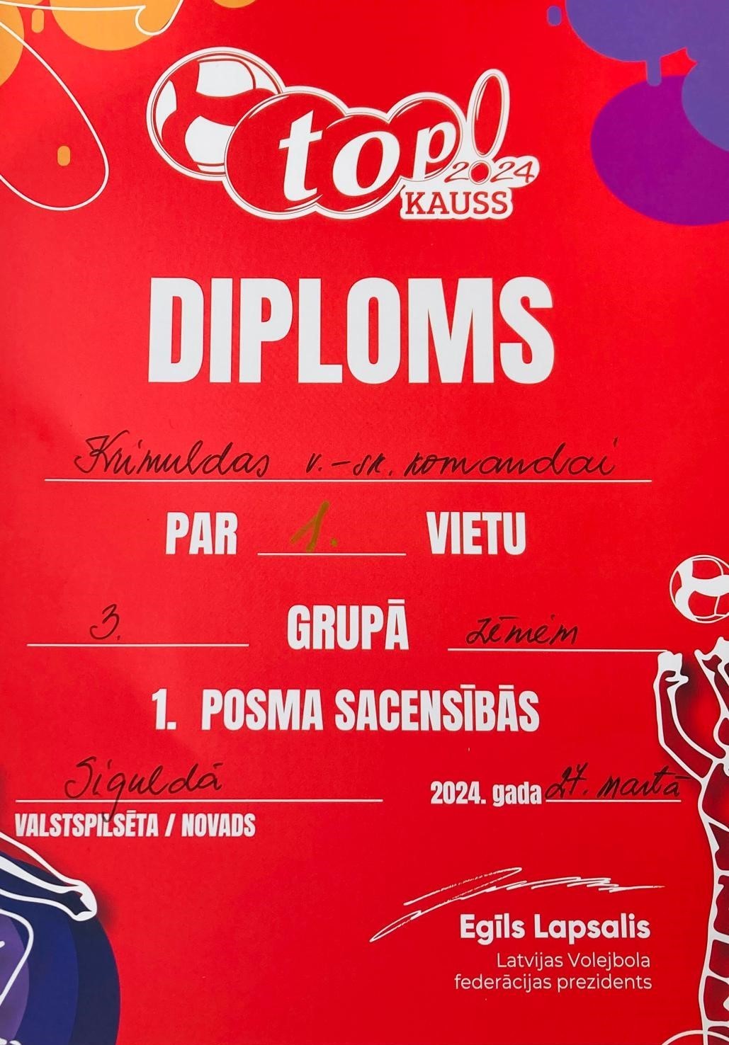 Diploms 1.vieta