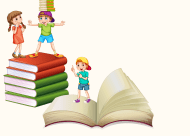 Bērni ar grāmatām