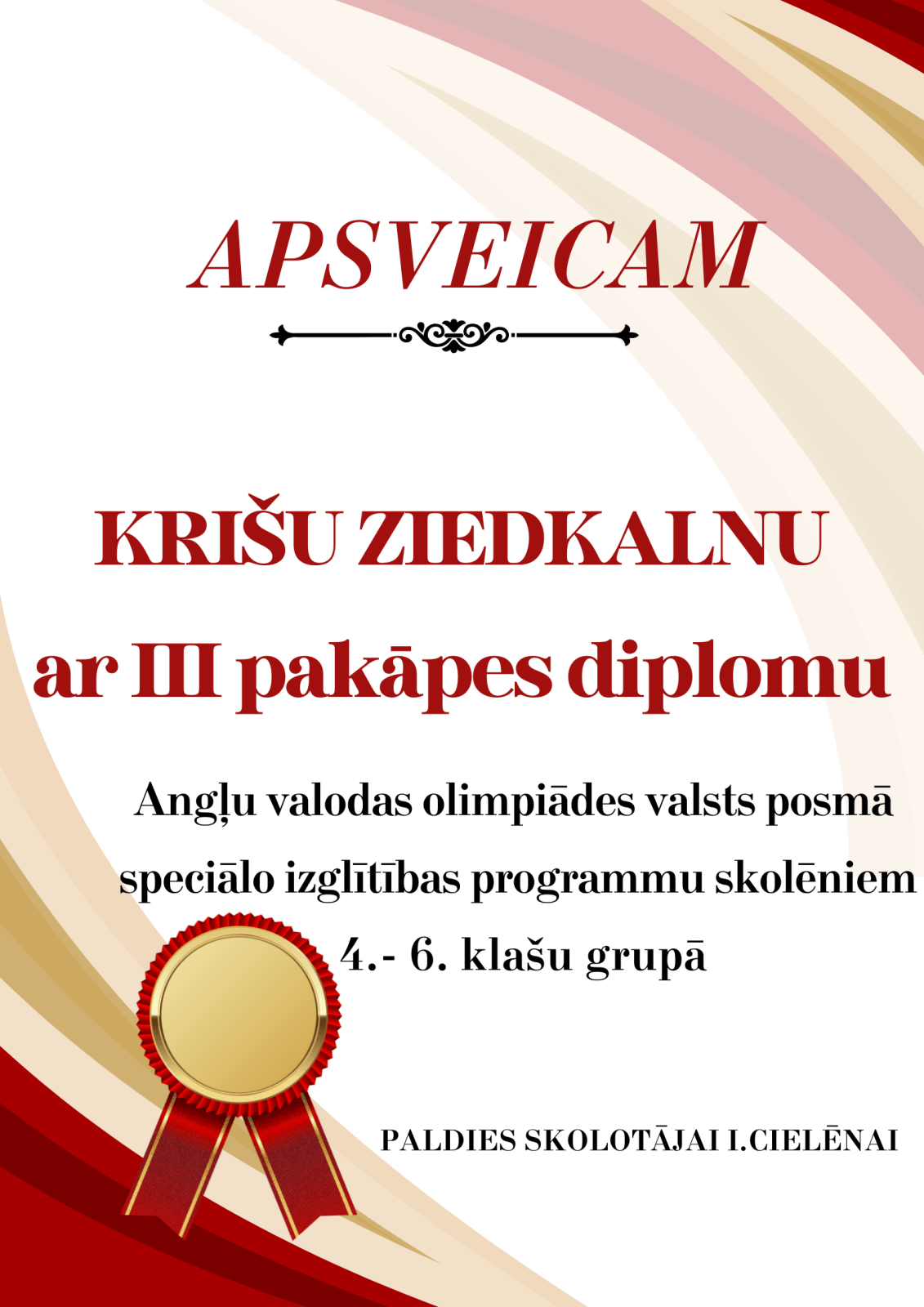 III pakāpes diploms