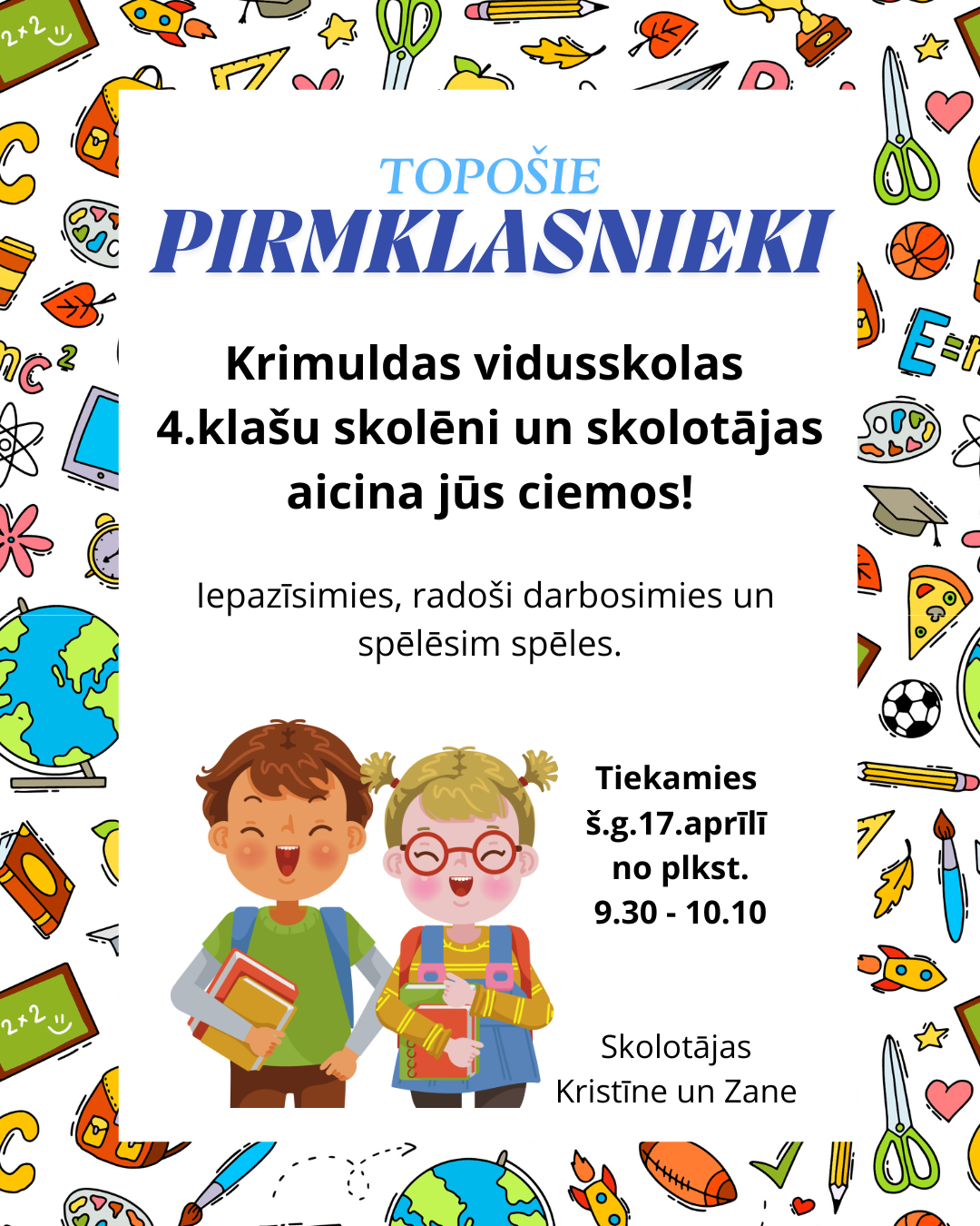 Tikšanās ar pirmklasniekiem