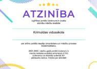 Krāsaini apļi atzinībai fonā