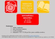 aicina darbā Matemātikas I skolotāju