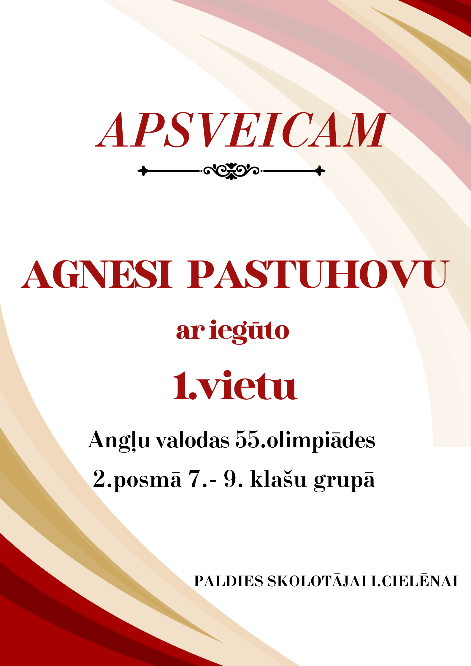 APSVEICAM! /precizētie rezultāti/