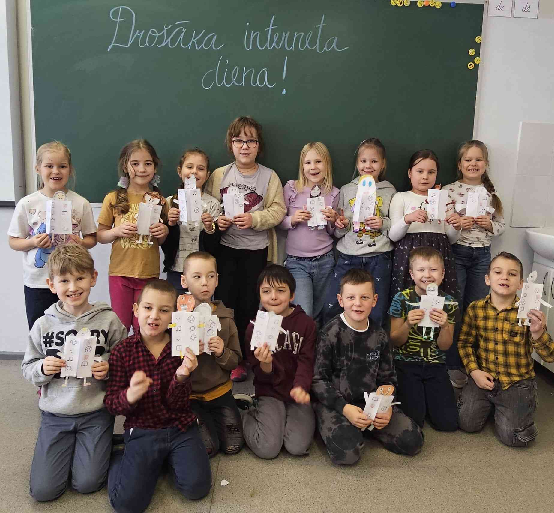 Skolēni pie tāfeles