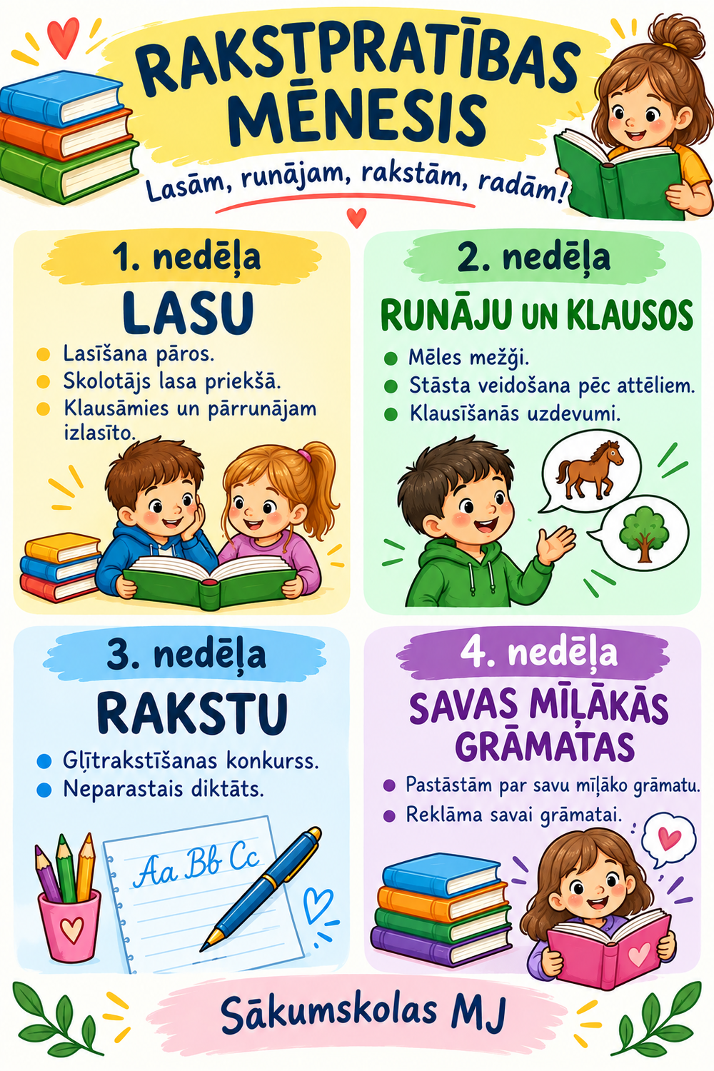 Rakstpratības mēnesi